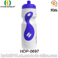 Botella de agua de 650ml BPA libre PE plástico de viajes deporte (HDP-0697)